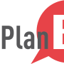 planB Logo rot blase